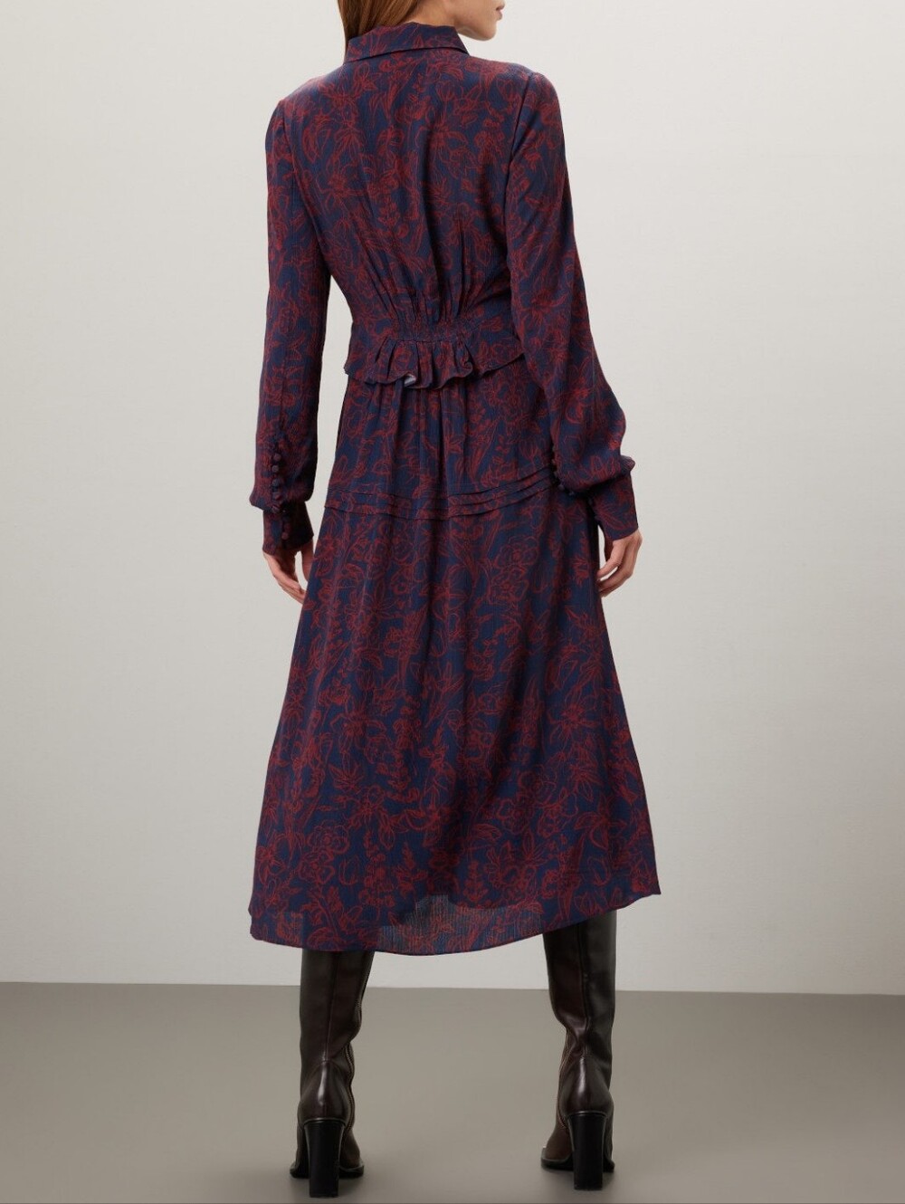 JASON WU | $410 Floral Shirt Dress - Picture 6 of 8